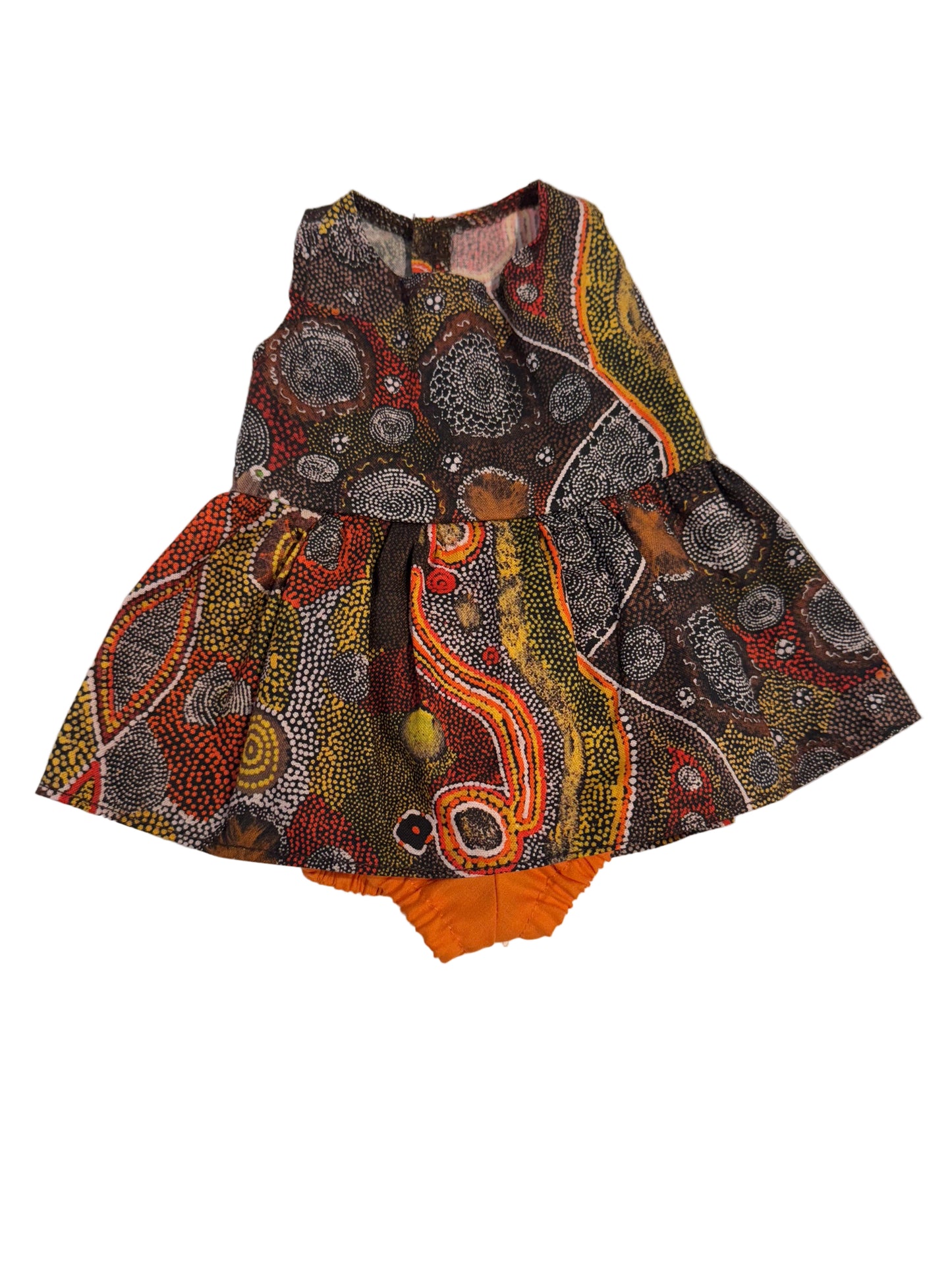 Indigenous Pattern Dress & Bloomers Set - 2 Piece