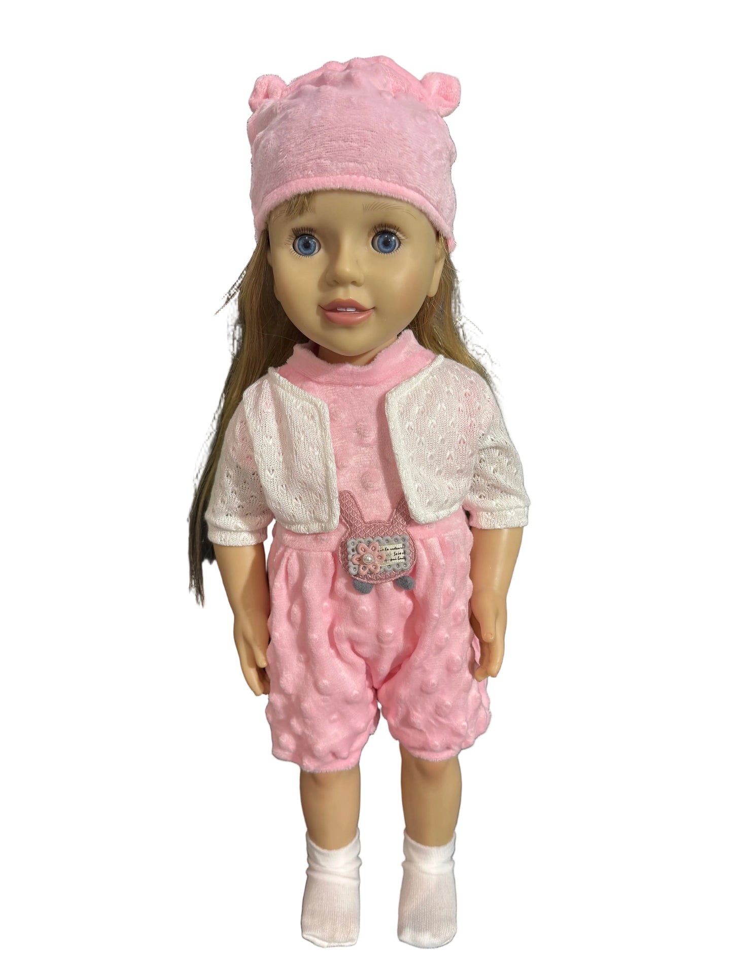 Soft Bunny Romper & Cardigan Set - 4 Piece Set