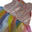Orange Shimmer & Rainbow Tulle Dress