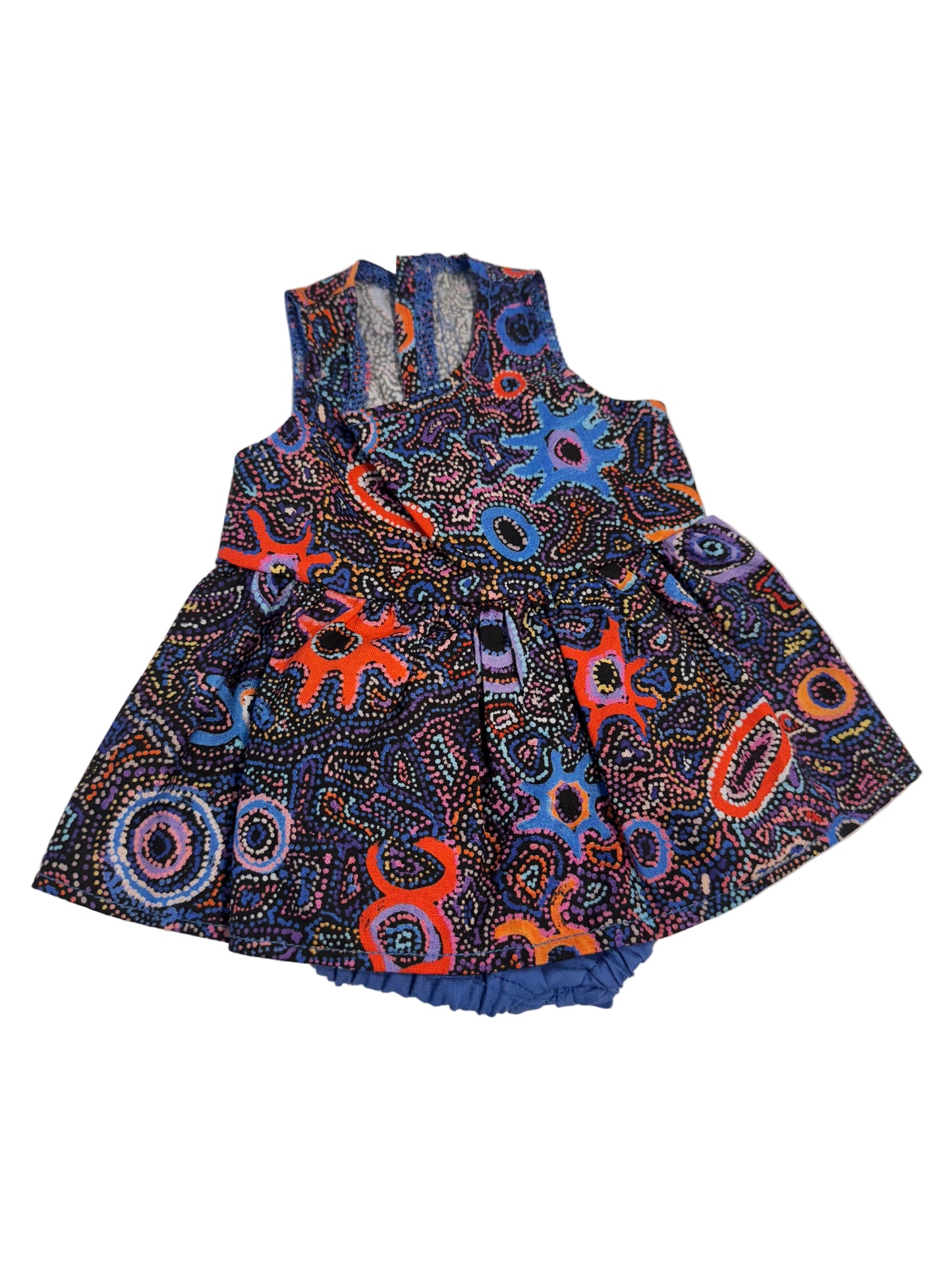 Indigenous Pattern Dress & Bloomers Set - 2 Piece