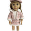 Chic Tweed Skirt, Jacket & Sock Set with Beret - 4 Piece Set