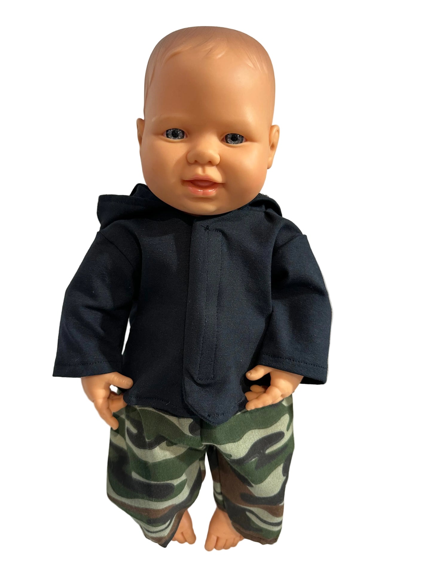 Hoodie & Camouflage Pants - 2 Piece