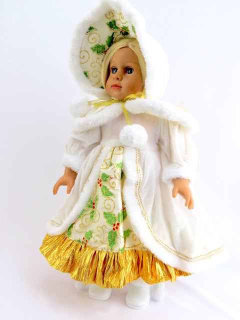 Christmas Caroler Holly Dress - 2 Piece