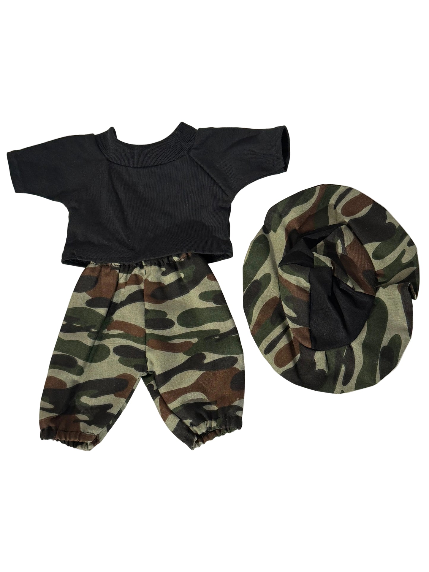 Shirt, Camouflage Pants & Hat - 3 Piece
