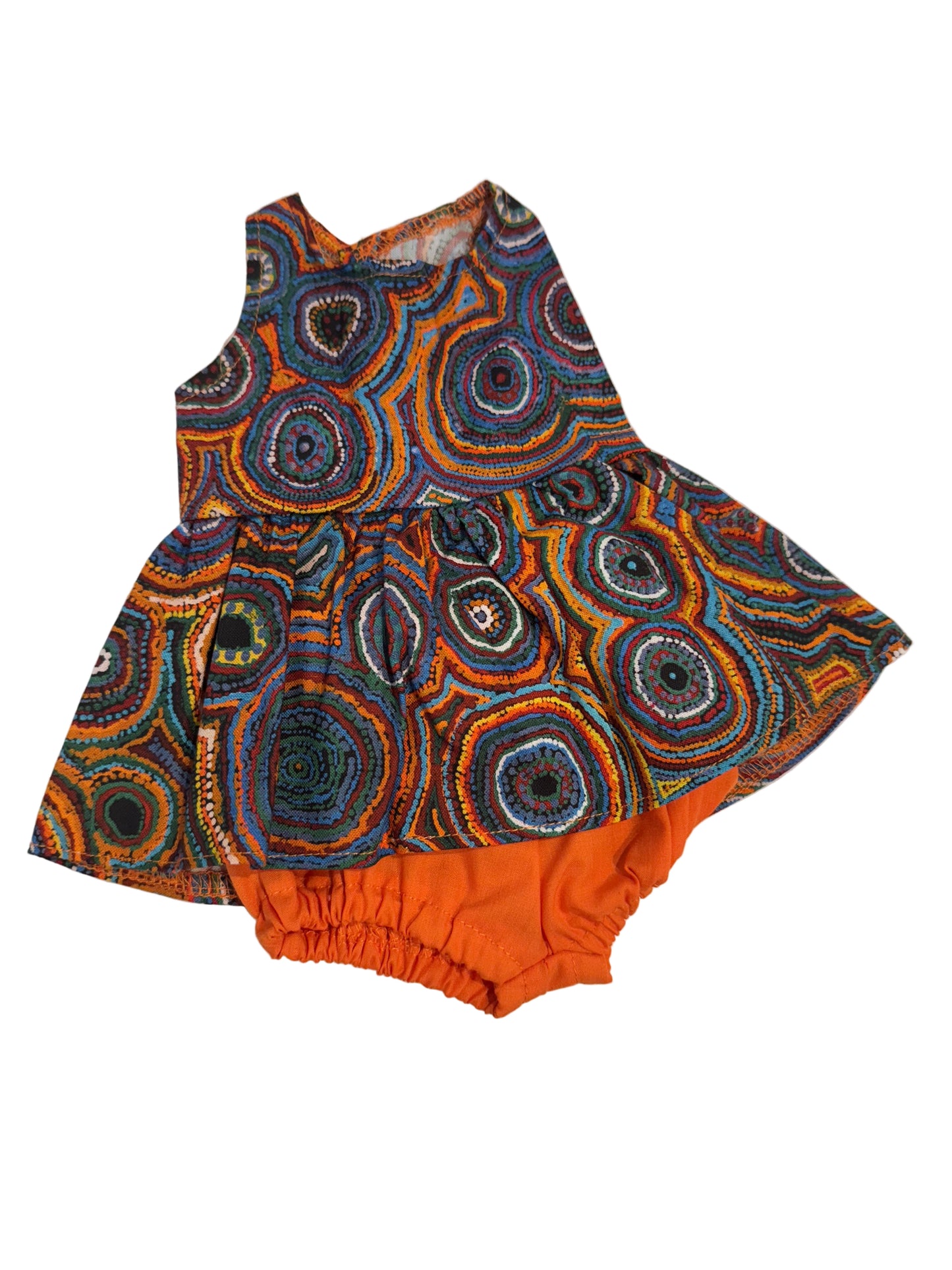 Indigenous Pattern Dress & Bloomers Set - 2 Piece