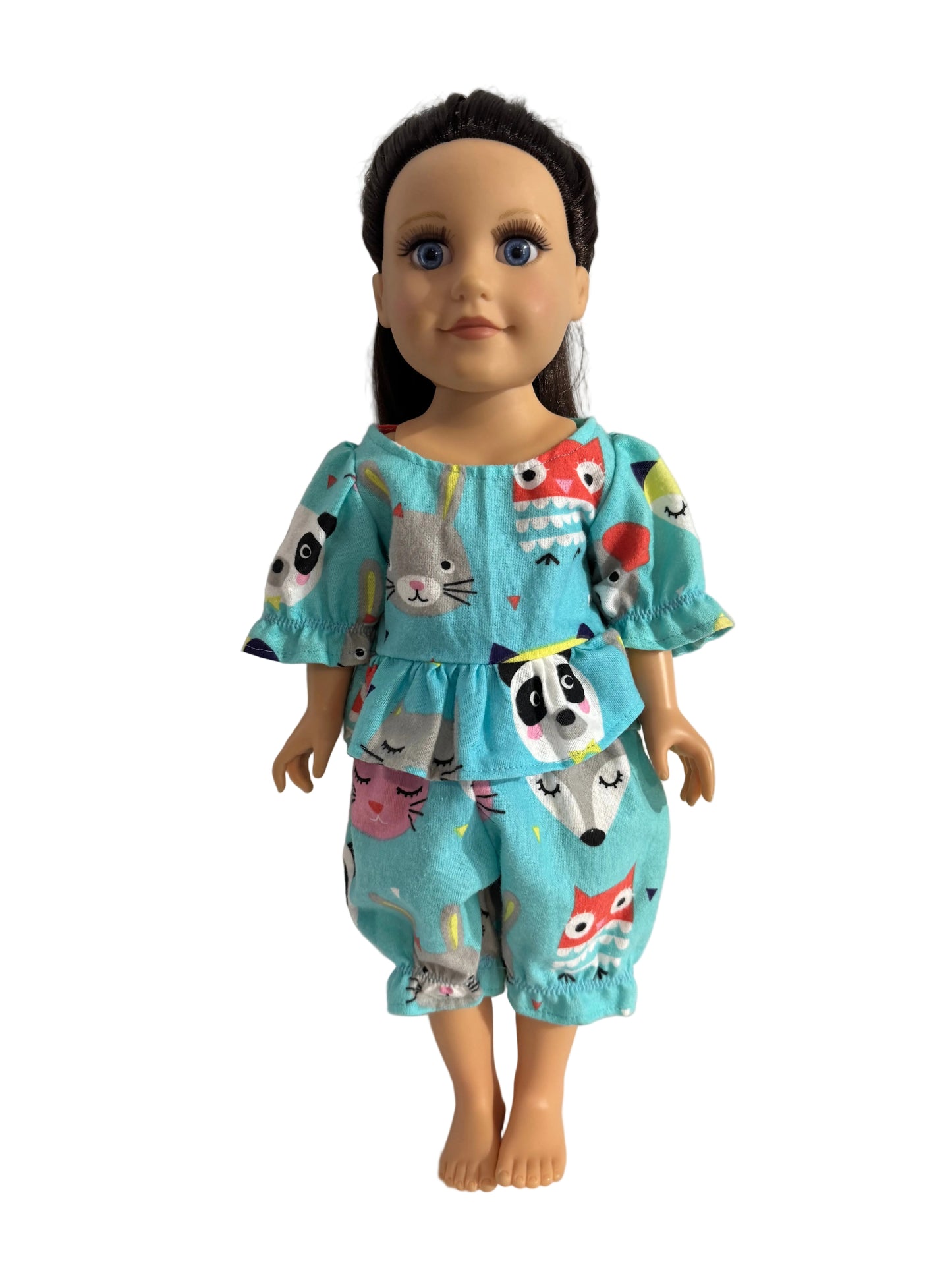 Cute Animal Ruffled Shirt & Pant Set - 2 Piece