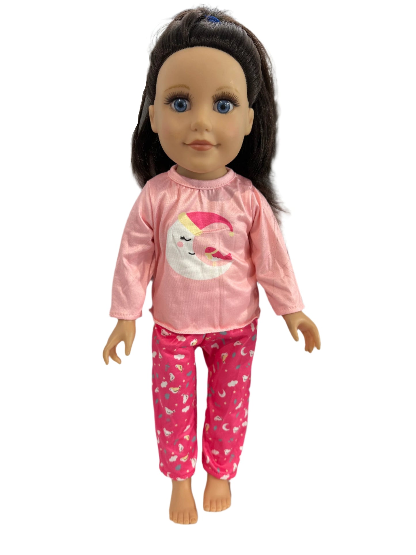 Pink Moon & Bird Pyjamas - 2 Piece Set