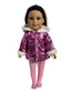 Shimmer Luxe Hooded Jacket & Stockings Set - 2 Piece Set