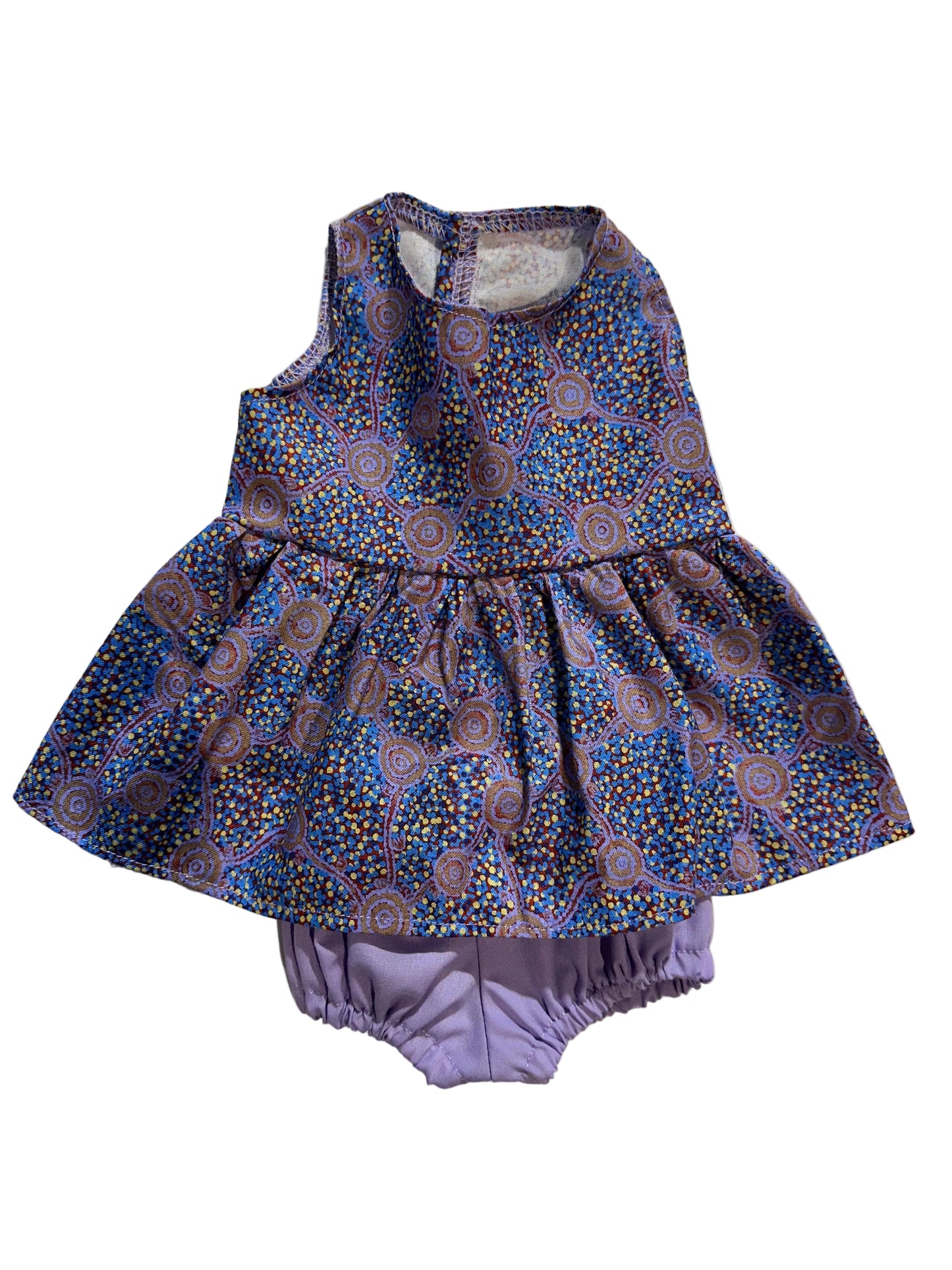 Indigenous Pattern Dress & Bloomers Set - 2 Piece