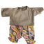 Indigenous Pattern Shirt & Ruffled Pant Set - 2 Piece