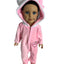 Plush Onesie with Hood & Booties - 2 Piece Set