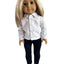White Long Sleeved Button Up Dress Shirt