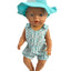 Aqua Floral Romper 2 Piece Set