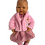 Cozy Pink Dress, Cardigan & Booties - 3 Piece Set