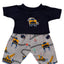 Pattern Shirt & Pant Set - 2 Pieces