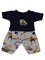 Pattern Shirt & Pant Set - 2 Pieces