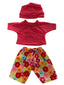 Top, Pant & Headwear Set - 3 Piece