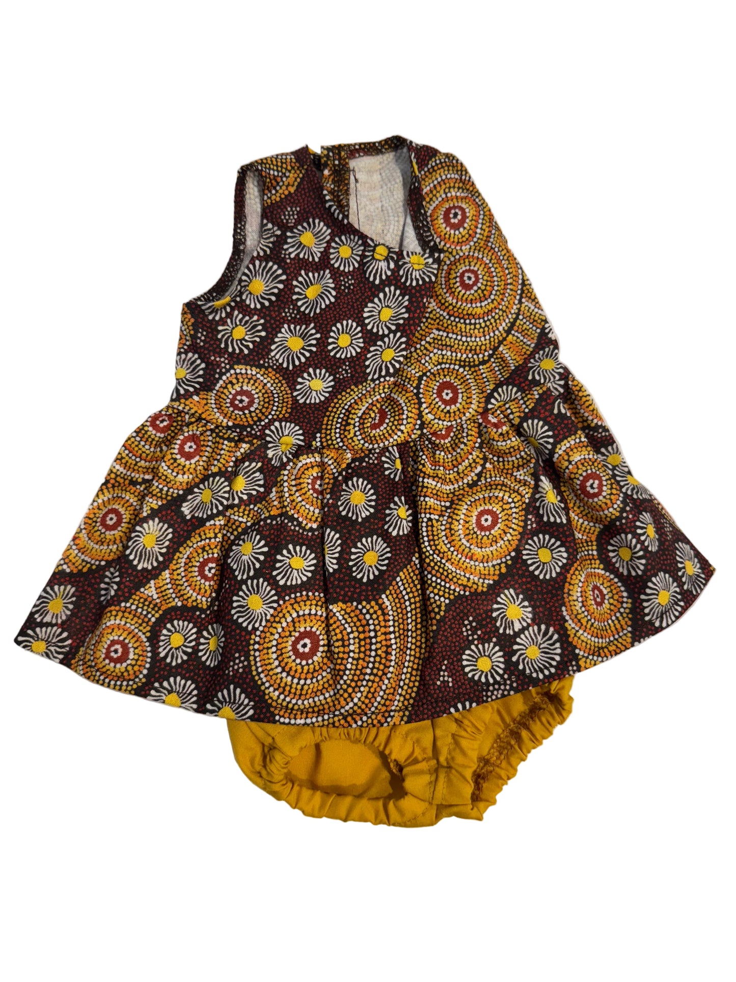 Indigenous Pattern Dress & Bloomers Set - 2 Piece