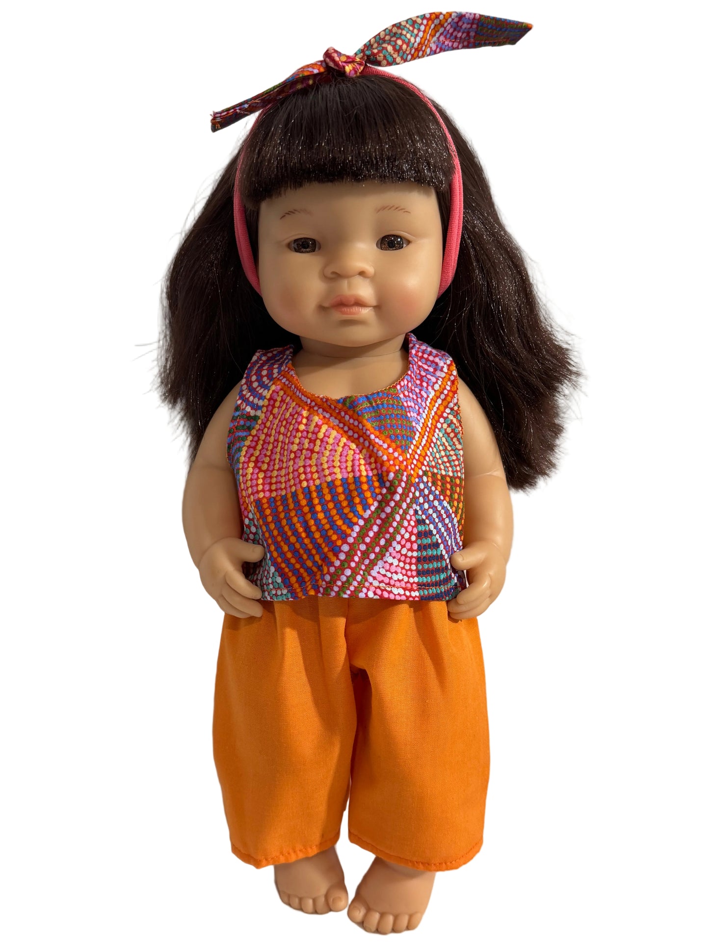 Indigenous Pattern Top, Pant & Headband Set - 3 Piece