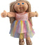 Orange Shimmer & Rainbow Tulle Dress