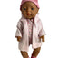 Blush  Floral Romper, Beanie, Hooded Jack & Booties - 4 Piece Set