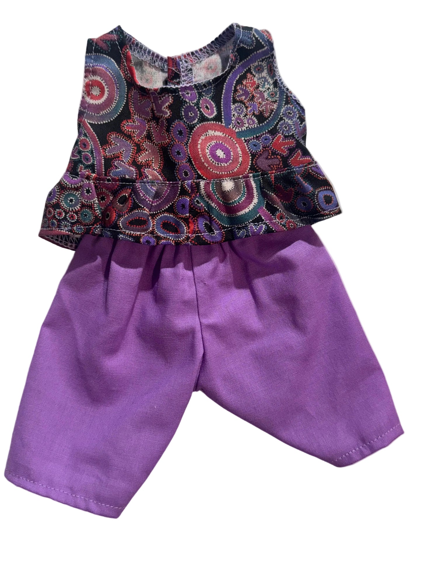 Indigenous Purple & Pink Frilled Top & Pants - 2 Piece Set