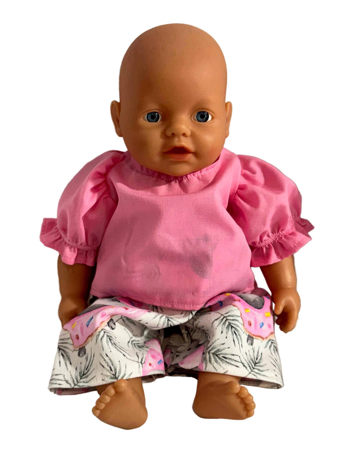 Pink Ruffled Shirt & Koala Pant Set - 2 Piece