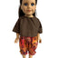 Indigenous Pattern Shirt & Ruffled Pant Set - 2 Piece