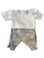 Indigenous Pattern Pants & Frill Sleeve Top Set - 2 Piece