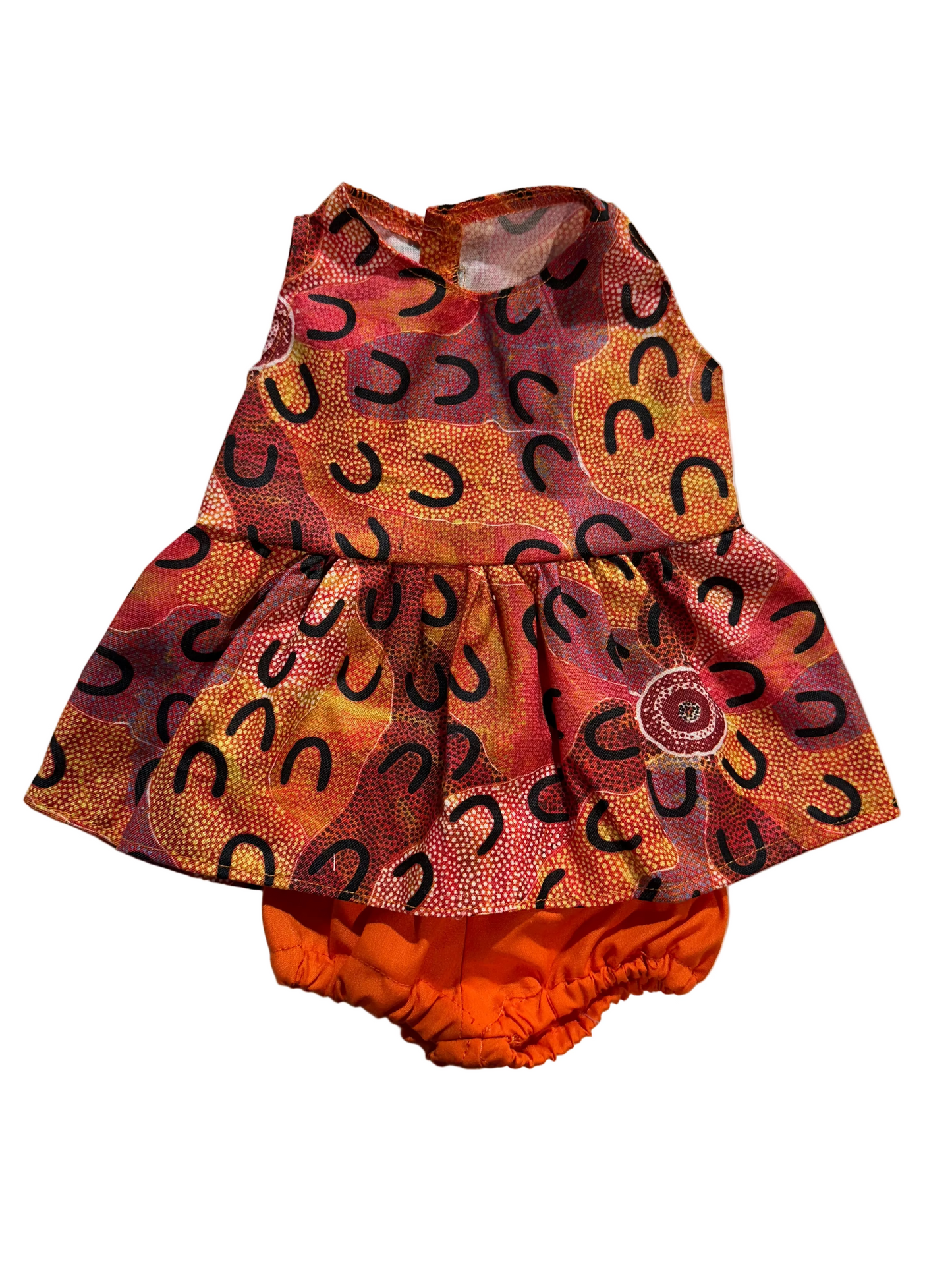 Indigenous Pattern Dress & Bloomers Set - 2 Piece