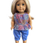 Frilled Indigenous Top & Shorts Set - 2 Piece