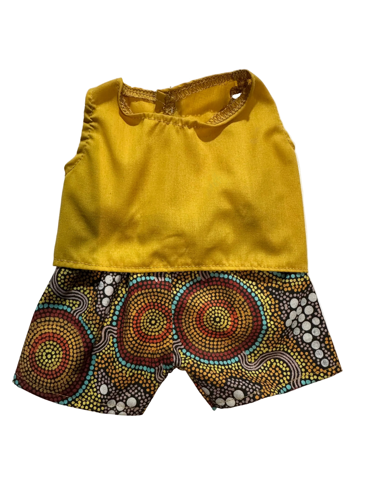 Abstract Pattern Top & Shorts Set - 2 Piece