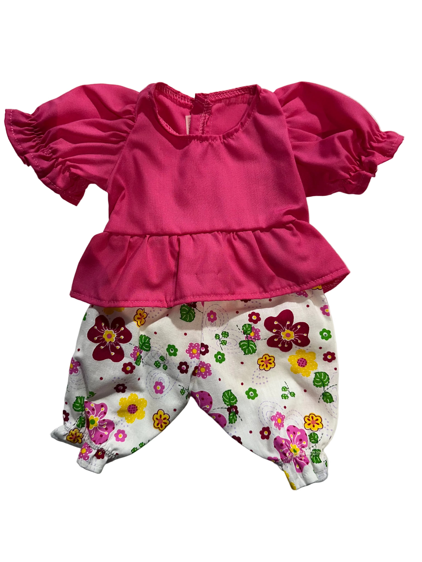 Pink & Flower Shorts Set - 2 Piece