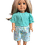 Frilled Top & Wide Pants Set - 2 Piece