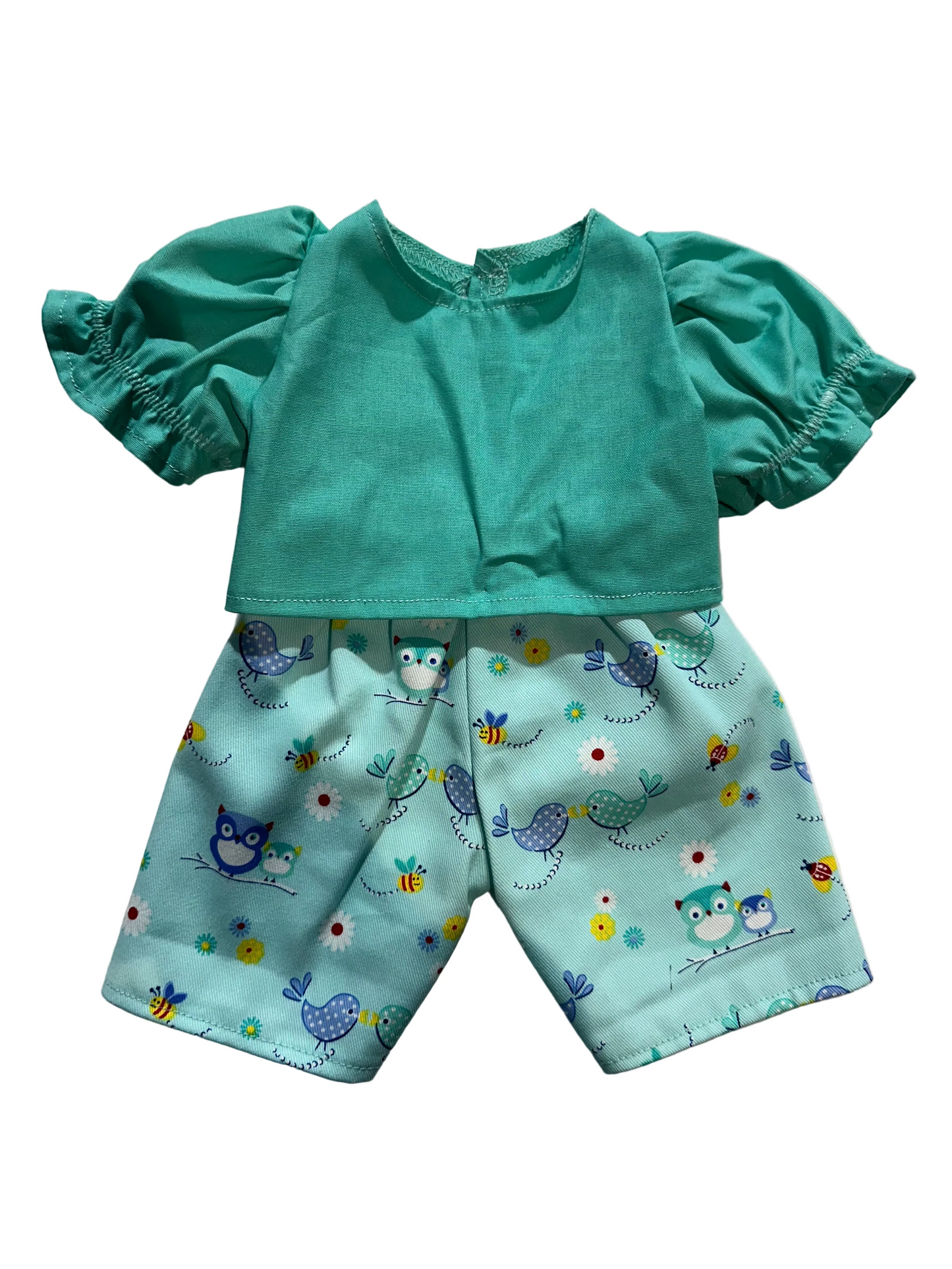 Frilled Top & Wide Pants Set - 2 Piece