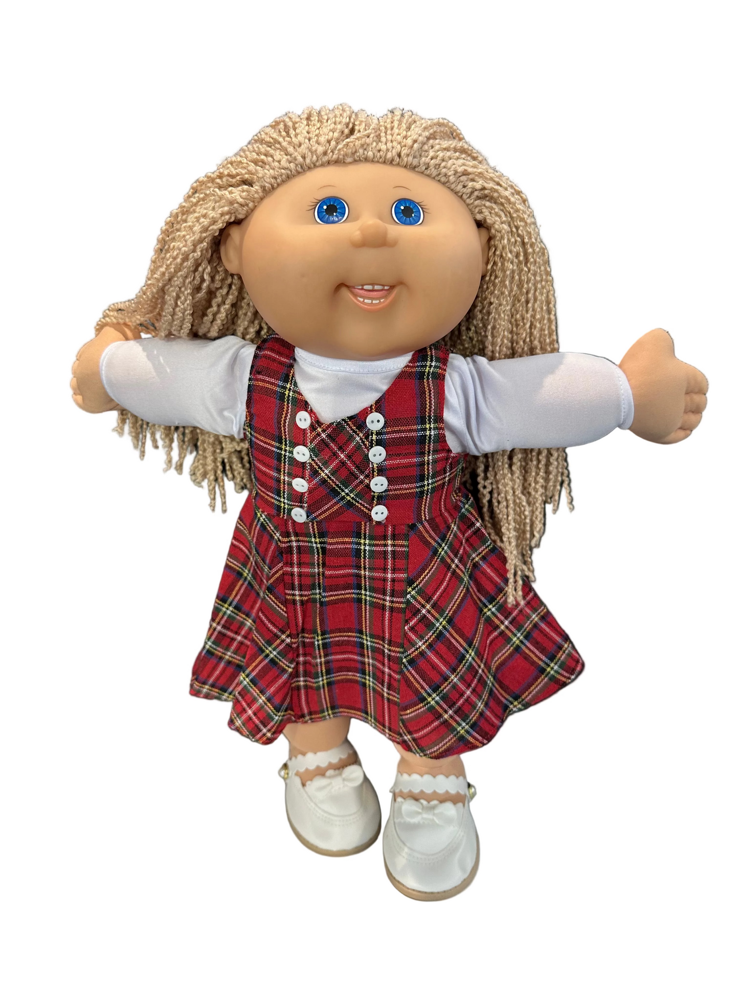 Little Red Tartan Dress Outfit - 3 Piece Set