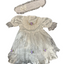 Classic Lace Bonnet Dress - 2 Piece Set