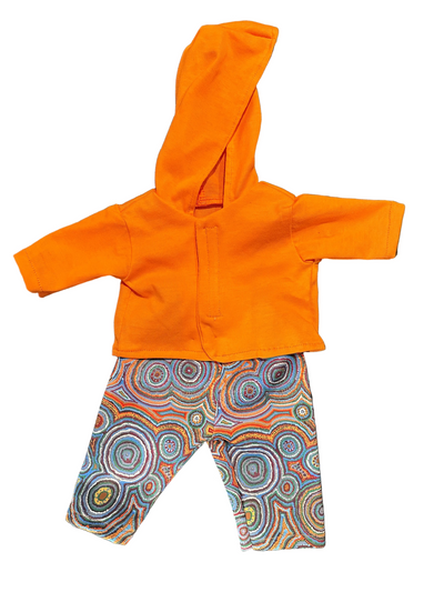 Hoodie & Orange Pants - 2 Piece Set