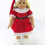 Red and White Santa Dress with Hat - 2 Piece Set