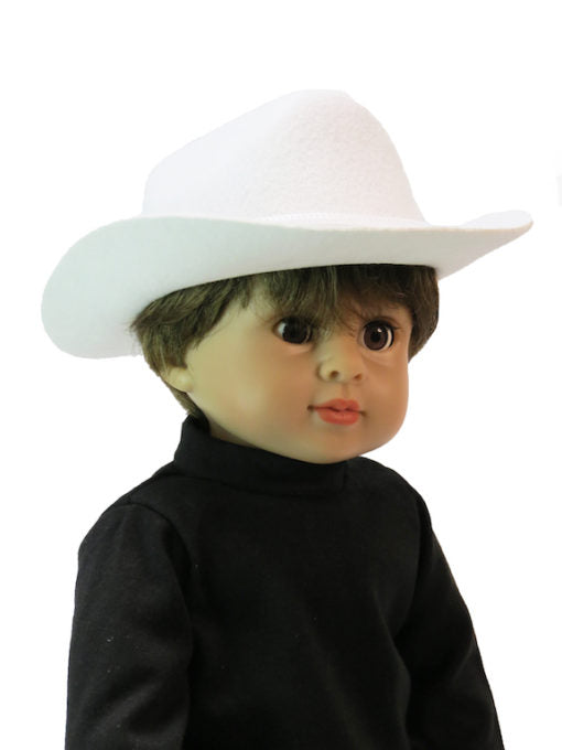White Cowboy Cowgirl Hat (Headwear)