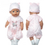 Soft Bunny Romper & Cardigan Set - 4 Piece Set
