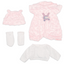 Soft Bunny Romper & Cardigan Set - 4 Piece Set