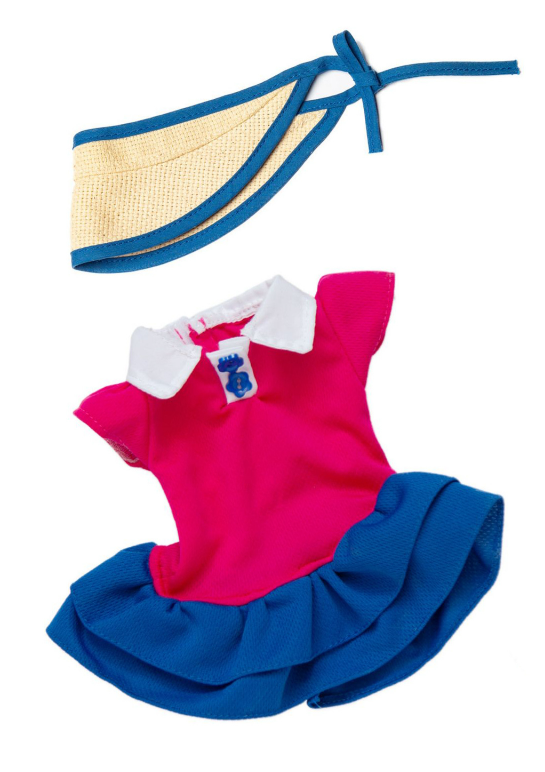 Sunny Days Doll Dress & Visor – 2 Piece Set