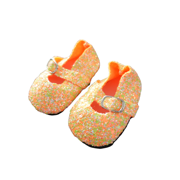 Green 2025 glitter flats