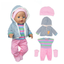 Cozy Striped Jumpsuit with Beanie, Hooded Jacket & Booties - 4 Piece Set