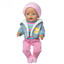 Cozy Striped Jumpsuit with Beanie, Hooded Jacket & Booties - 4 Piece Set
