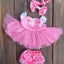 Tulle Glitter Tutu, Bloomers & Bow 3 Piece Set