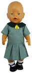 Dolls School Uniform - Blue or Green