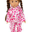 Dolls Satin Heart Pyjamas (xs)