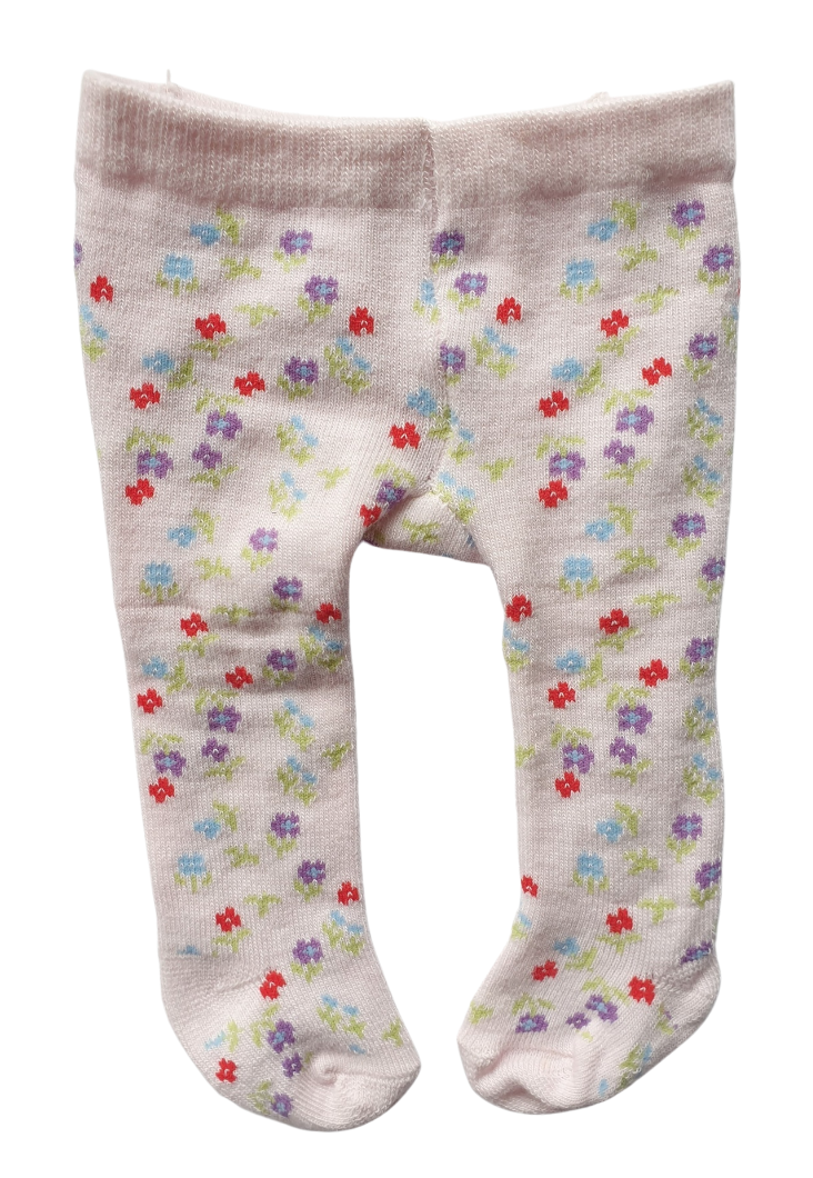 Dolls Pink Floral Tights